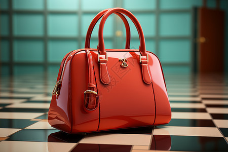 红色的手提包背景图片