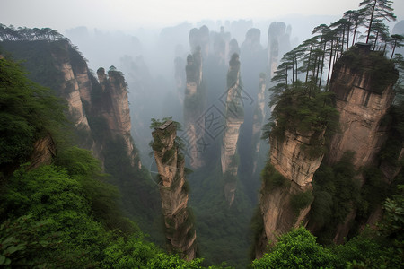 神奇大圆石神奇的石峰景观背景