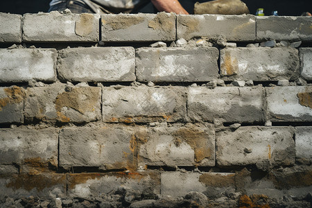 坚硬的墙壁建筑基石高清图片