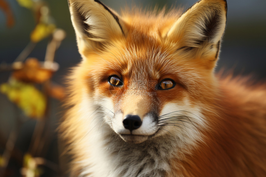 一只野生的狐狸图片