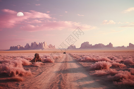 神秘梦幻的沙漠景观图片