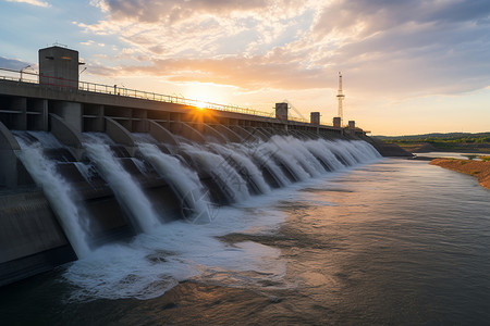 大型水电站工程背景图片