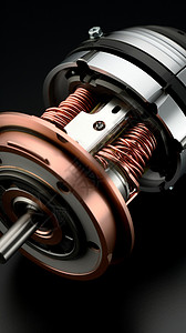 纯铜电线工业制造的纯铜电机背景