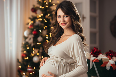 年轻母亲孕妇背景图片