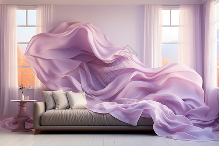 柔和的紫色家居设计图片