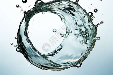 光滑的圆形水滴背景图片