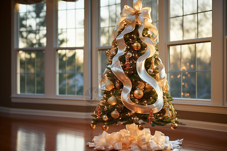 圣诞节的圣诞树背景图片