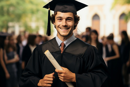 毕业仪式背景成功毕业的大学生背景