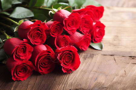 漂亮的红色玫瑰背景图片