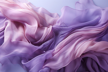 紫色雪纺材质丝绸图片