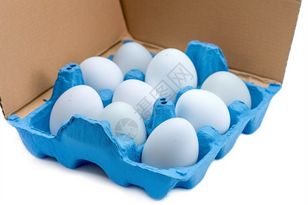 蛋类食品托盘里的鸭蛋背景