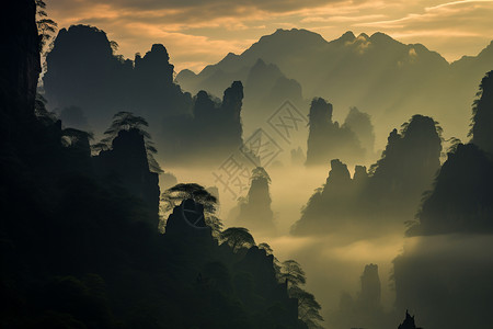 幽谷观山山丘观山高清图片