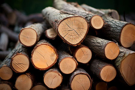 木材图片林业伐木工人高清图片