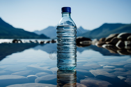 自来水瓶新鲜的矿泉水背景