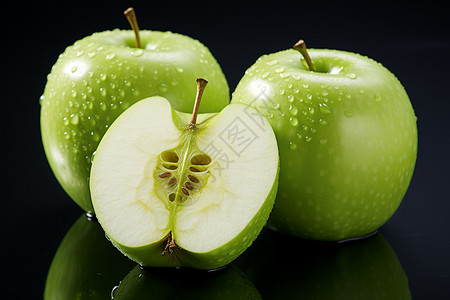 成熟的青苹果图片