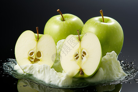 健康的青苹果图片