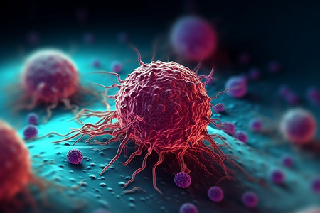 生物癌细胞纳米微晶高清图片