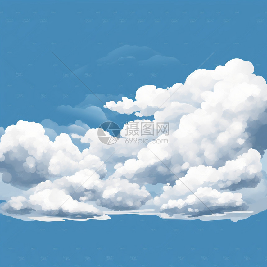 蓝天和白云图片