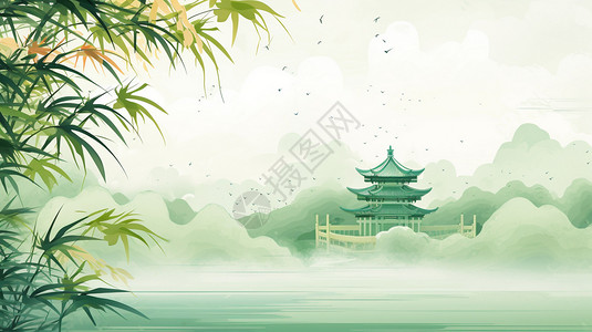 中国山水图片背景图片