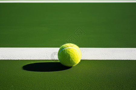 一个网球特写背景图片