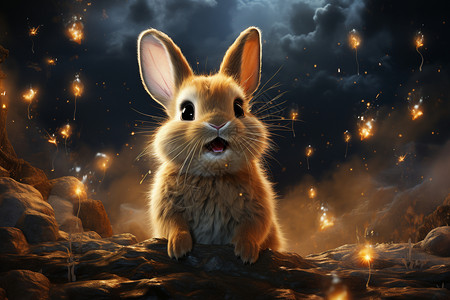 动物表情包兔子兔子灵感设计图片