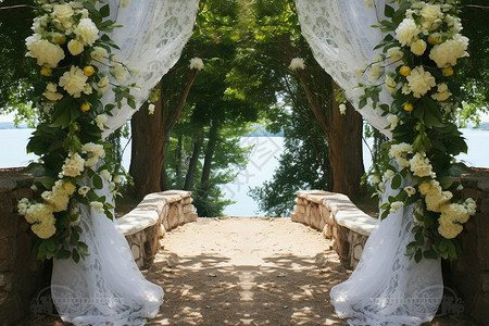 婚礼的仪式背景图片