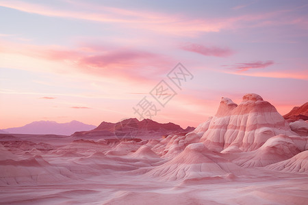 直立的粉色沙漠高清图片