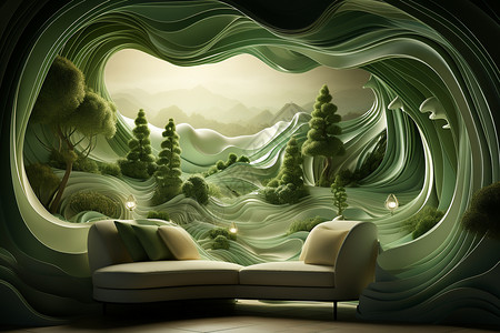 迷人的山水壁纸背景图片