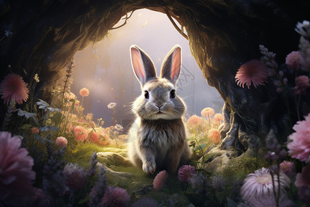 迷人可爱的小兔子图片