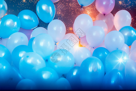 节日的气球背景图片