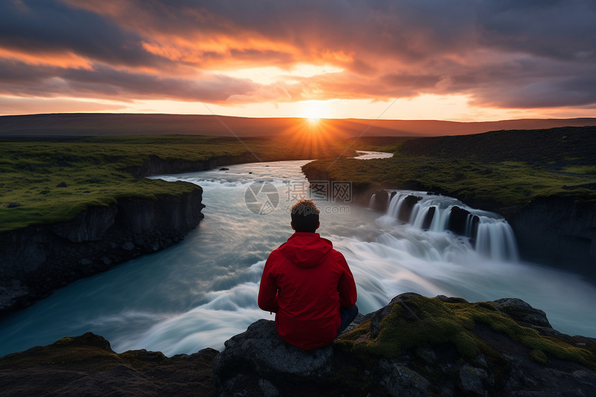 冰岛仙境的美丽景观图片