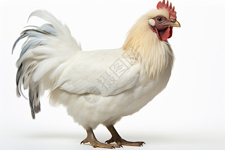 高清动物白色的母鸡插画