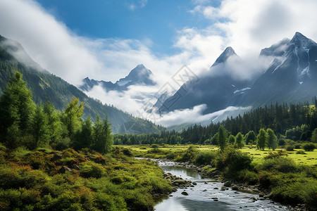 游谷旅游圣地背景