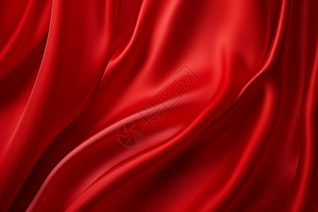 红色丝绸纹理织物背景图片