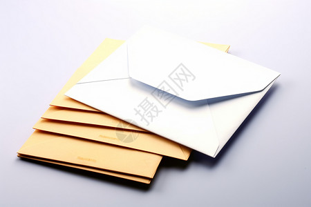 白色信封素材待寄的信背景
