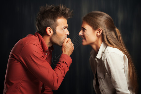 争吵的夫妻有争议的高清图片