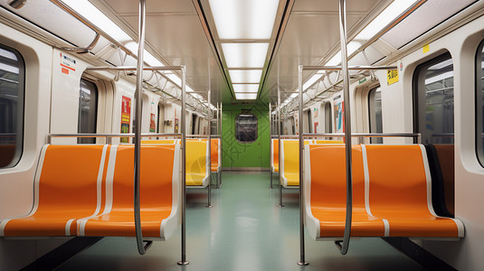 快速运行的地铁交通图片