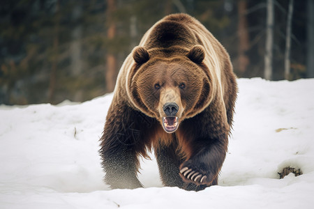 北极熊的冬天户外的北极熊背景