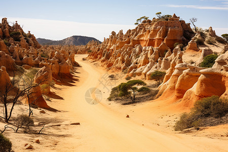 广阔的沙丘地质公园景观图片