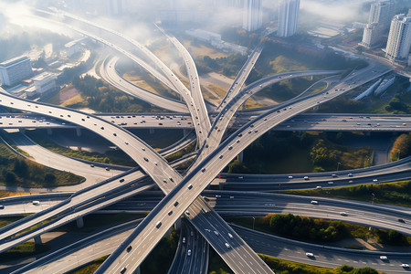 交通运输的高架立交桥图片