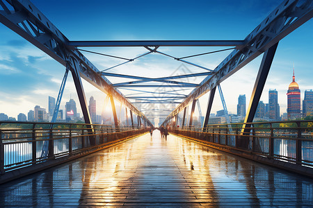 著名的黄埔大桥景观背景图片