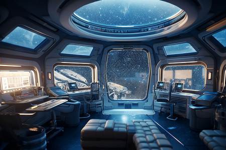创意科幻未来空间站图片