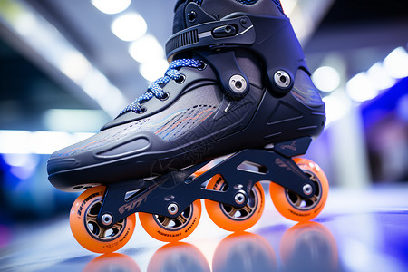 运动的溜冰鞋背景图片