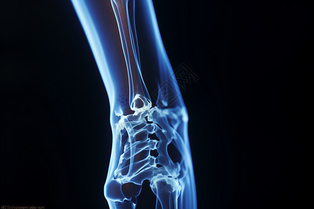 人体骨骼X射线概念图图片