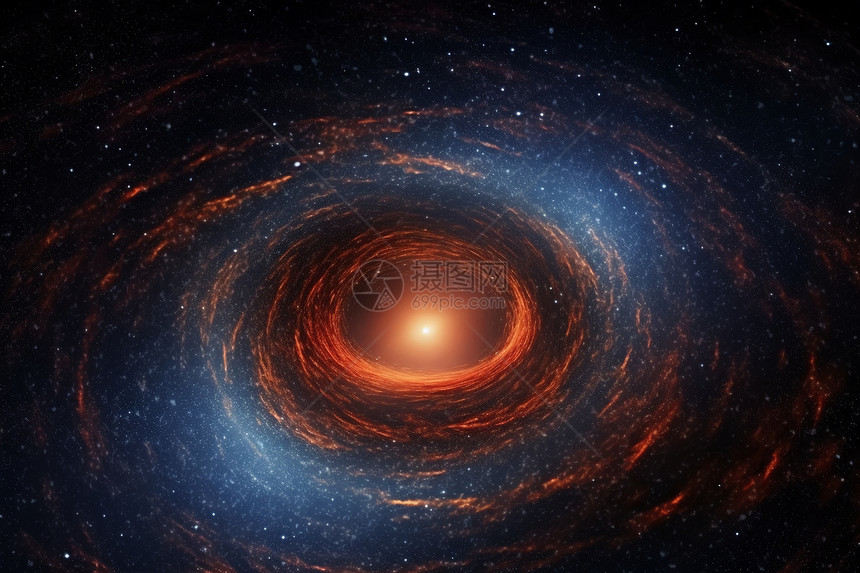 银河系中的神秘黑洞图片