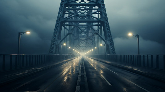 城市中的交通桥梁图片