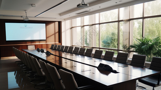 商务大型会议室图片