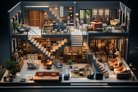 摩登现代摩登风格的居室设计设计图片