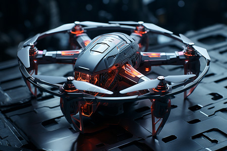 设计精巧未来飞行摄像无人机设计图片
