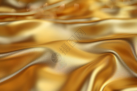 奢华的金色丝绸布料纺织品图片